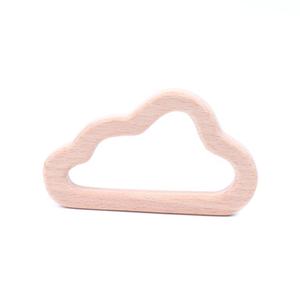 <span class=keywords><strong>Hot</strong></span> Sale Oblique Cloud Shape Organic Wooden Teether Beech Wood <span class=keywords><strong>Baby</strong></span> Teether Toy - Product Image 1