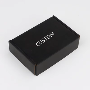 Cajas de Cartón Corrugado Resistentes para Envíos, Cajas de Regalo Plegables de Lujo, Color Negro, Venta al Por Mayor - Product Image 2