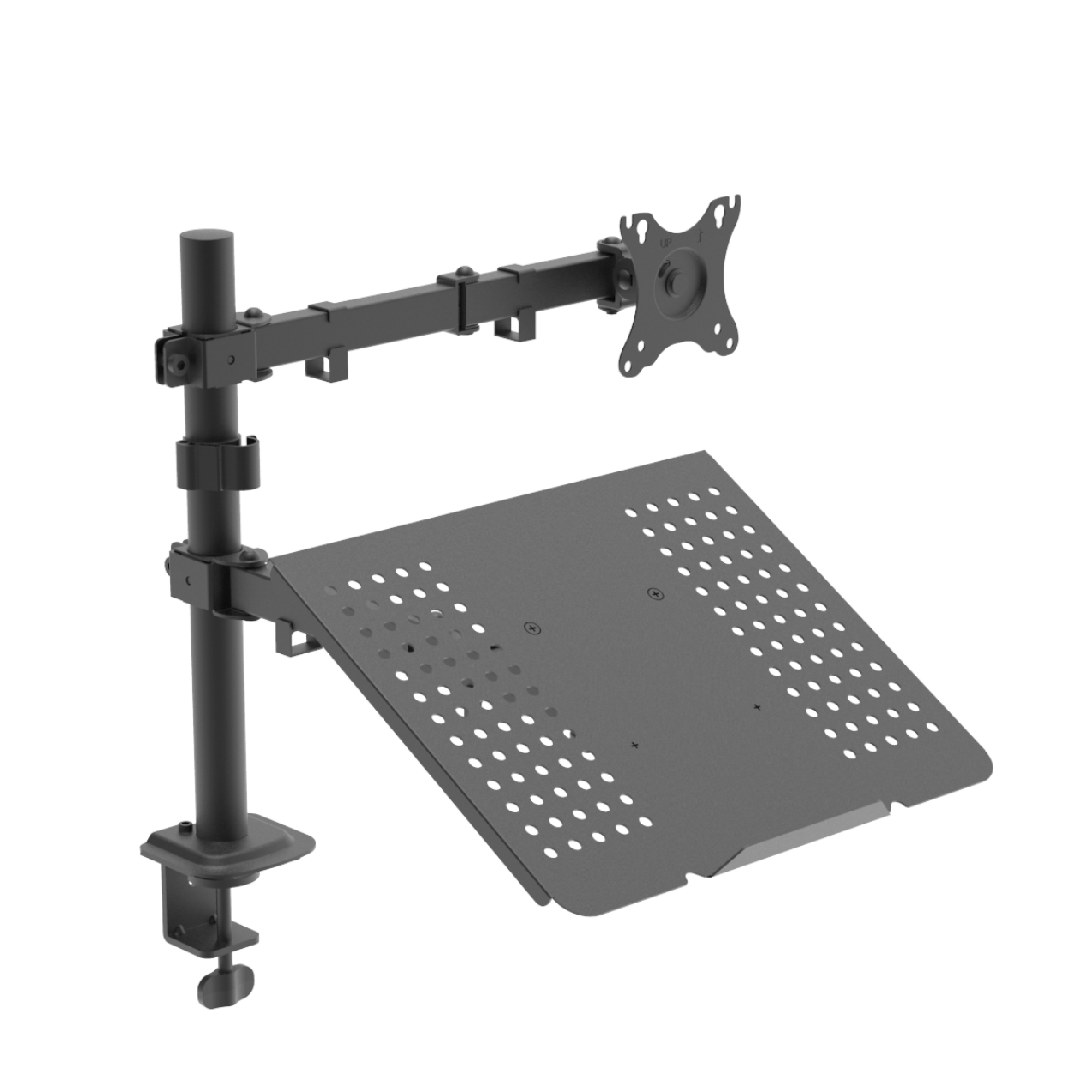 High Quality Fit Most 15 32 <strong>Inch</strong> Adjustable Monitor <strong>Arm</strong>,lcd Monitor <strong>Arm</strong> with <strong>Laptop</strong> Notebook Adaptor