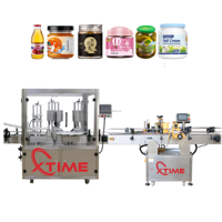 Machine de bouchage automatique Xtime à double tête pour bocaux en verre de sauce tomate et ketchup, avec alimentateur de couvercles