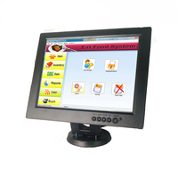 Écran tactile résistif personnalisé à 4 fils Écran tactile POS LCD étanche Écran tactile résistif de 12 pouces avec support