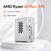 OEM ODM AMD Ryzen AI Max+ 395 Mini PC dengan hingga 128GB LPDDR5X dan 126 TOPS, PC Faktor Bentuk Kecil untuk Tugas Pelatihan Model AI