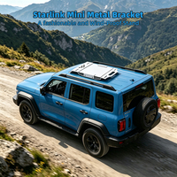 Support de montage sur toit Starlink Mini 5-en-1 en alliage d'aluminium magnétique et coupe-vent pour SUV, camping-car et véhicules tout-terrain