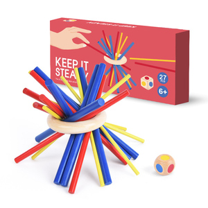 Gioco di Equilibrio Montessori per Bambini con Bastoncini Colorati, Set di Bastoncini in Legno per Attività e <span class=keywords><strong>Giochi</strong></span> Educativi - Product Image 3
