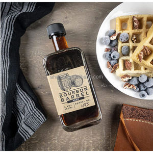 Bouteille de liqueur carrée 250ml 500ml <span class=keywords><strong>Gin</strong></span> Whisky Vin Vodka Bouteille en verre pour brandy rhum avec liège synthétique - Product Image 6