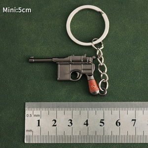Llavero de <span class=keywords><strong>pistola</strong></span> Mini <span class=keywords><strong>Mauser</strong></span> LT, modelos en miniatura de aleación de zinc metálica, llavero 3D personalizado de 5 cm - Product Image 2