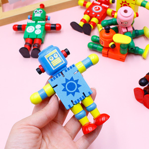 Giocattoli in Legno di Alta Qualità con Design Personalizzato, <span class=keywords><strong>Robot</strong></span> Versatile in Diversi Colori, Giocattoli Educativi in Legno per la Prima Infanzia - Product Image 2