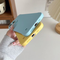 Coque de téléphone simple de mode sans bordure souple antichoc PC transparent pour iPhone 16 15 14 13