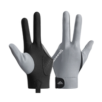 Gants de billard professionnels à 3 doigts accessoires de billard respirants antidérapants durables personnalisés pour les joueurs de sports de plein air