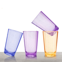 Ensemble de 6 gobelets en verre avec couleur pour la promotion, offre spéciale