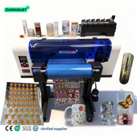 Impresora UV DTF con laminadora todo en uno, impresora de escritorio UV DTF A3 para pegatinas