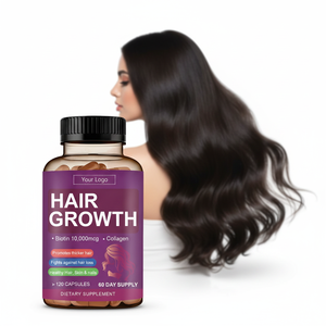 Integratore di <span class=keywords><strong>vitamine</strong></span> per la crescita dei <span class=keywords><strong>capelli</strong></span> OEM, capsule per donne adulte, biotina, collagene, per <span class=keywords><strong>capelli</strong></span> più forti, sani <span class=keywords><strong>e</strong></span> <span class=keywords><strong>unghie</strong></span> più resistenti, vegano, 120 capsule. - Product Image 4