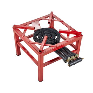 Nuovo modello di pittura rossa 3-Ring stufa ad alta potenza in ghisa bruciatore per Wok cottura portatile gpl/NG stufa per esterni - Product Image 4