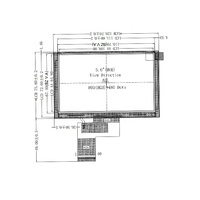 Goldenvision Maßgefertigtes 800x480 5-Zoll IPS TFT LCD Kapazitives Touchscreen-Panel für Medizinische Industriesteuerungen