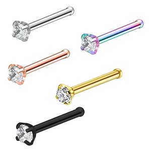 Élégant Anneau de Nez en Acier Inoxydable et Zircon pour <span class=keywords><strong>Femme</strong></span> Bijou de Corps Quotidien de <span class=keywords><strong>Piercing</strong></span> Nez Clou de Nez Zircone Cubique - Product Image 5