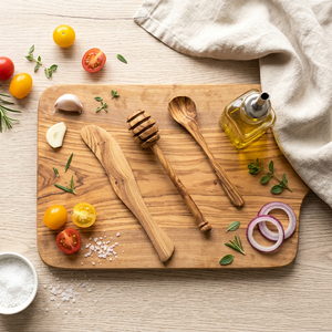 Ensemble d'ustensiles de cuisine 3 pièces en bois d'acacia écologique moderne avec logo personnalisé, spatule et cuillère pour la cuisson, mariage, camping - Product Image 6