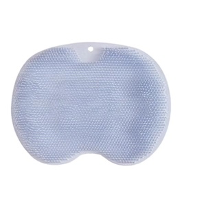<b>Suction</b> Cup Silicone Foot Scrubber - Lazy Shower Back Brush Wash <b>Pad</b> - Product Image 3