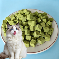 Friandises saines pour chatons d'intérieur : Soulagement des boules de poils, soutien digestif, fibres naturelles, herbe de chat lyophilisée