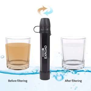 Bán buôn exroad xách tay mini lọc nước rơm Hot Bán Survival lọc cho leo núi hoang dã nước uống ống hút - Product Image 1