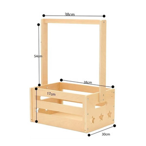 Cesta y Caja de Almacenamiento de Madera Ecológica con Asa Ajustable, Caja de Regalo Multifuncional para Artículos de Limpieza, Marca Anfo, Shandong - Product Image 1
