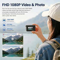 Kamera Mikro Full HD 1080P Layar IPS 0.96 inci Zoom 16X Baterai Isi Ulang Tipe C Perangkat Saku Kecil untuk Hadiah Anak