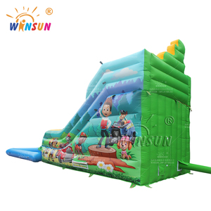 Tobogán Acuático Inflable de Verano de Alta Calidad WINSUN, Tobogán Acuático Inflable con Diseño de Perro de Dibujos Animados y Piscina - Product Image 4