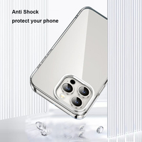 Nouvelle coque de téléphone transparente antichoc en TPU souple pour iPhone 16 Pro Max, coque de protection transparente pour téléphone