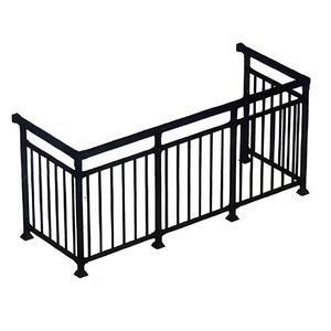 Panneau de clôture et portail en acier galvanisé <span class=keywords><strong>noir</strong></span> 6x8 pieds, écologique, pour extérieur, avec service de modélisation 3D certifié ISO9001/CE - Product Image 2