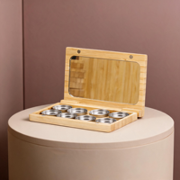 Palette de fards à paupières longue tenue pour filles, pigment riche et naturel, pour fêtes, bals de promo, cosplay, kit de maquillage pour les yeux en bambou