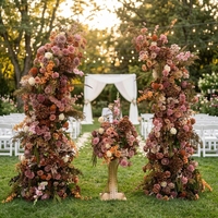 Arche de mariage personnalisée, arrangement floral de style automnal pour événements, fêtes, décorations de Noël