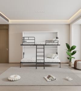 Camas Plegables Inteligentes de Pared, Estilo Murphy, Ahorro de Espacio, Horizontales, Personalizadas, de Fábrica en Foshan - Product Image 4