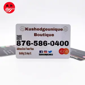 OEM Factory Custom Promotion Encoding Contact Smart Custom Pvc Plastic Gift Card Name Membership Business Card