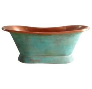 Bañera de Cobre Independiente de Lujo, Rectangular, sin Tapa, para Baño en Casa - Product Image 4