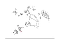Capteur d'angle de braquage pour BMW E60 Série 5 525i 530i 545i 550i E63 E64 Série 6 645Ci 650Ci OE A1684600149 DSC Ajustement direct