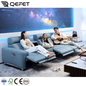 Divani reclinabili elettrici con portabicchieri da incasso Console centrale in <span class=keywords><strong>pelle</strong></span> moderna divano con poggiatesta di potenza e supporto lombare - Product Image 2