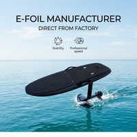 Expédition rapide Planche de surf Efoil texturée effet charbon, hydrofoil motorisé, jetboard volant, fournisseur professionnel pour débutants