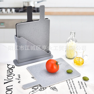 PP Chopping Board Set 31.5x19.5cm With <b>Stand</b> Dishwasher Safe Kitchen Cutting Board For Food Prep - Product Image 4