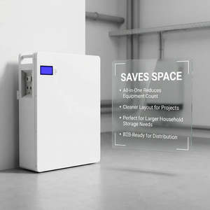 Home ESS 5kWh LiFePO4 51.2V Floor Standing All-In-One Battery Inverter Hybrid <b>Grid</b> Storage <b>System</b> - Product Image 6
