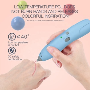 Lage Temperatuur 3d Print Pen Oplaadbare Hergebruik Pcl Verbruiksartikelen Draadloze 3d Printing Pen Creatieve Magic 3d Tekening Pen - Product Image 4