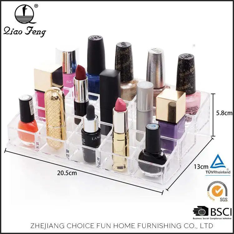 Keuze Leuke Desktop Lippenstift Organizer Cosmetische Opslag Acryl Lippenstift Opslag Make-Up Houder Organizer Case