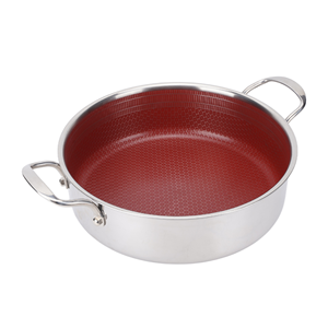 Marmite de grande capacité de haute qualité, durable, antiadhésive, personnalisable, 24/26/28/30/32 cm, avec couvercle en verre, pour hôtels et restaurants - Product Image 3