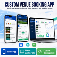 Application de réservation de sites sportifs intelligents pour iOS et Android avec recherche de sites et réservation par intervalle de temps LionCreate
