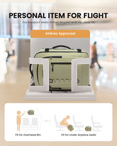 Sac à dos de voyage extensible LOVEVOOK Designer 40L 50L avec cubes de rangement pour femmes et hommes, idéal pour les loisirs, les voyages de travail et l'escalade - Product Image 4