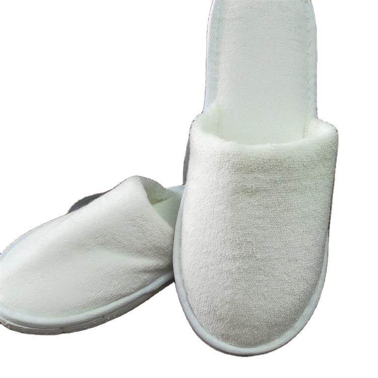 Высококачественные белые моющиеся Тапочки из бамбука, спа, гостиничные тапочки для домашнего использования без логотипа