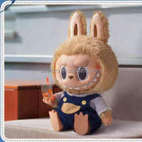 Vente flash 100% original POP MART Vente flash POPMART LABUBU Time to Chill Figurine en vinyle en peluche Figurines d'action Cadeau Kawaii