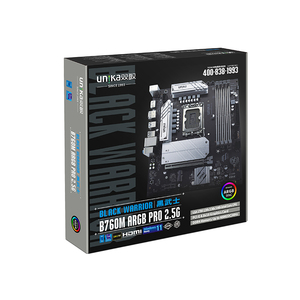 Nueva Placa Base <span class=keywords><strong>UNIKA</strong></span> UN-B760M ARGB PRO BLACK WARRIOR B760/LGA1700 Compatible con CPUs Intel de 12.ª/13.ª/14.ª Generación Precio de Fábrica - Product Image 6