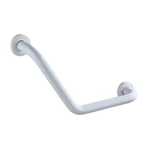 Wholesale 45 Degree Angled Stainless Steel Grab Bar Wall-Mounted Handicap Safety L Shape Grab Bar