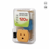 Protector de Voltaje de 120V, 20A, Estándar Americano, Protección Contra Sobrevoltaje y Bajo Voltaje, Protector para TV, Refrigerador y Electrodomésticos