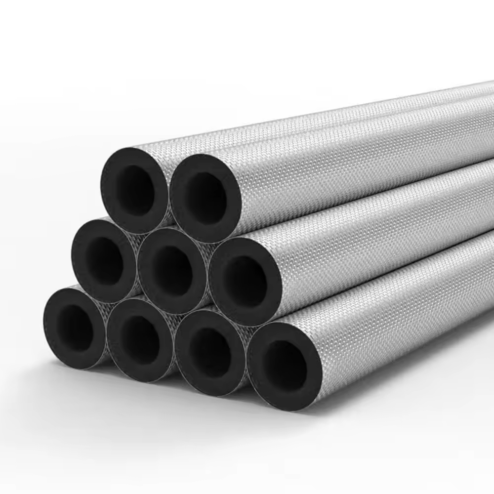 Foam Rubber Aluminum Pipe Insulation Cladding Aluminum Plastic Insulation Pipe for air Conditioner