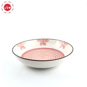 Vajilla <span class=keywords><strong>rosa</strong></span> con flores impresas, alta calidad, precio de fábrica - Product Image 3